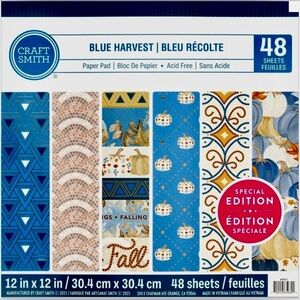 Craft Smith Blue Harvest 12x12 Paper Pad NEW